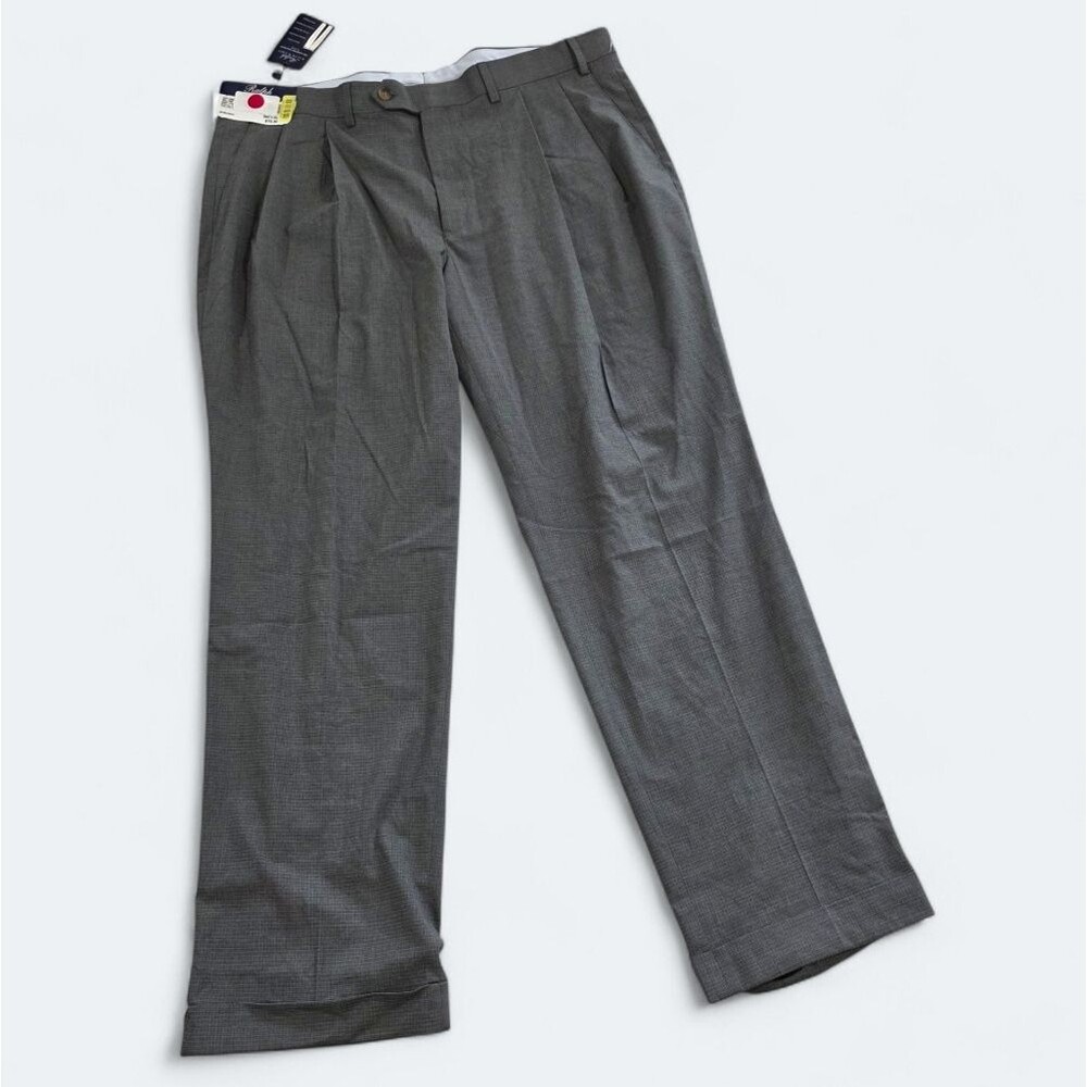 NEW Ralph Lauren Men's The Comfort Flex Dress Pants 36 X 30 Cuffed Hem Pleated
